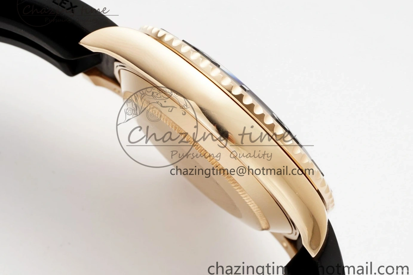 0124 Stretchable Yacht-Master 126655 C+F 1:1 Best Edition Black Ceramic Bezel on Oysterflex Rubber Strap VR 1955